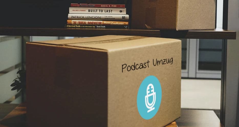 Umzugskisten für Podcast Umzug zu LetsCast.fm